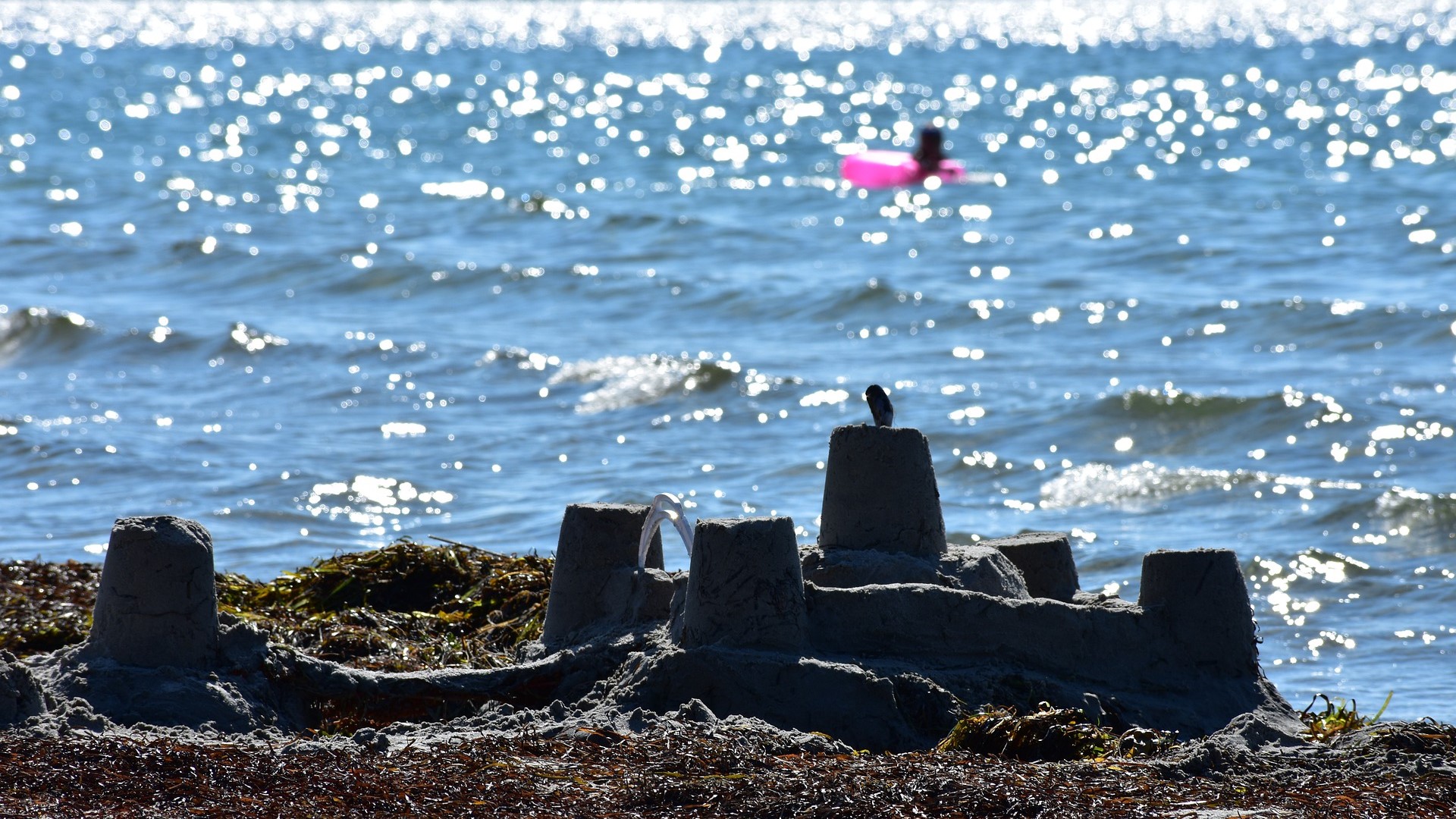 zandkasteel aan zee